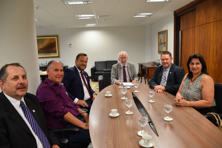 Reunião no dia 27 de janeiro com o vice-governador Darci Piana